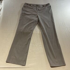 Apostrophe Women's Dress Pants Gray Size 10P Petite Flat Front Career Work